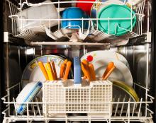 dishwasher image showing the dishes